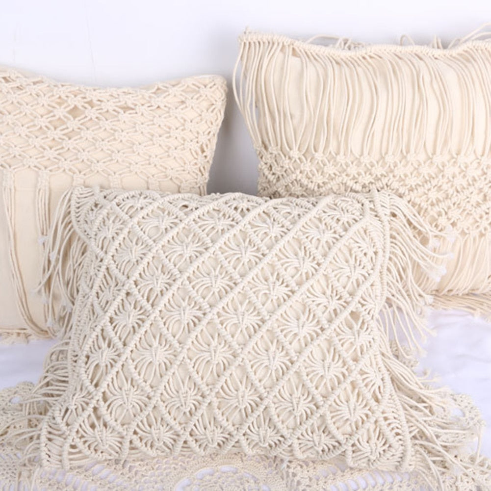 Cotton Hand-Woven Pillowcase