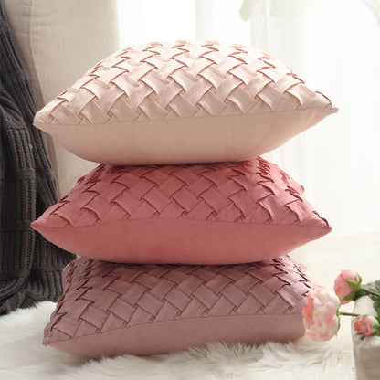Solid Soft Faux Suede Pillow Covers