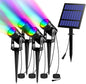 Waterproof Solar Garden Spotlights Set