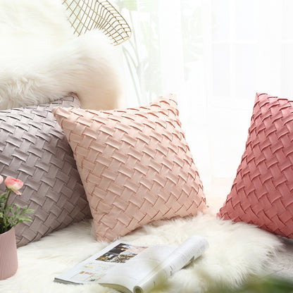 Solid Soft Faux Suede Pillow Covers