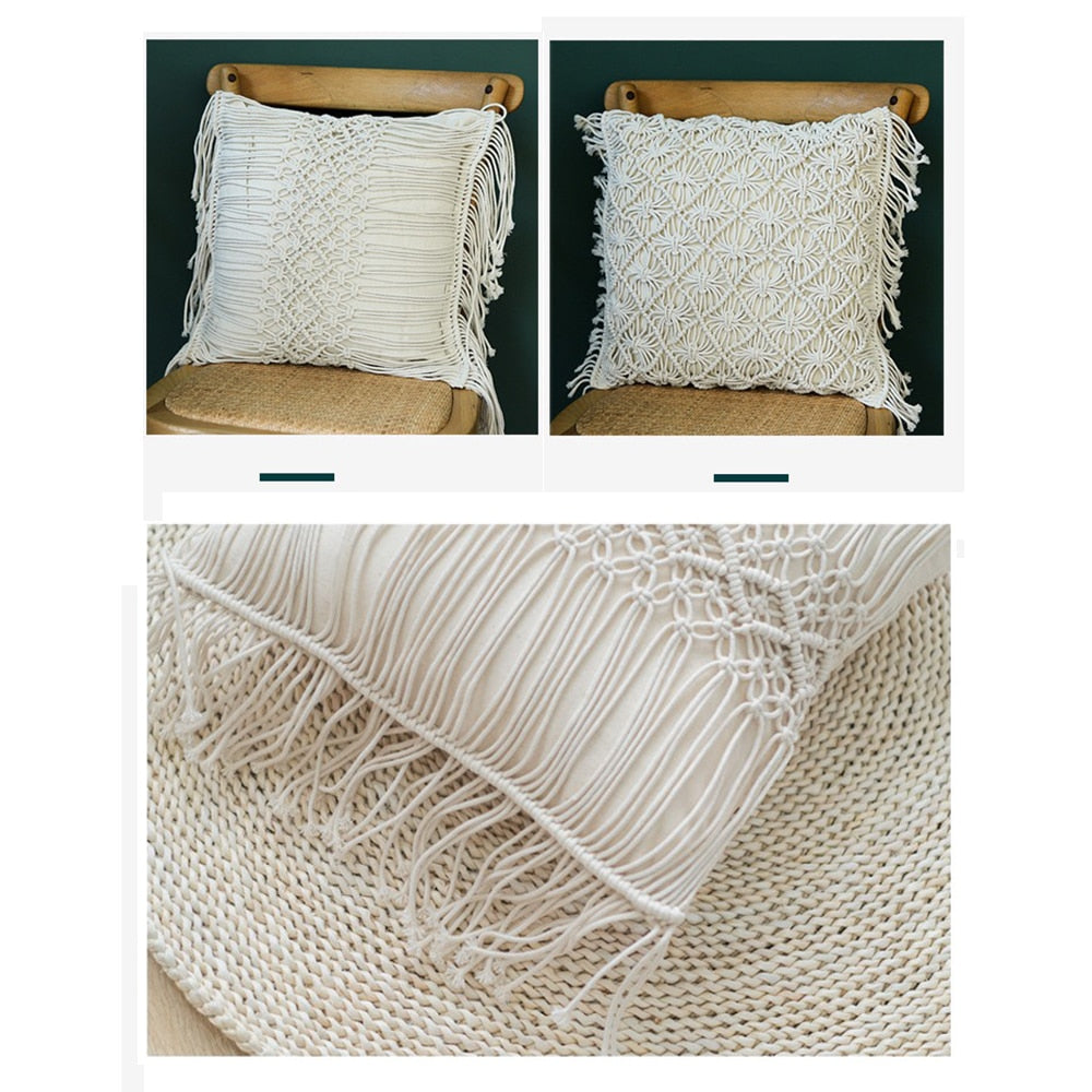 Cotton Hand-Woven Pillowcase